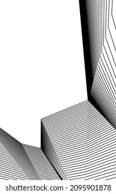 Ilustración abstracta del vector de dibujo arquitectónico
