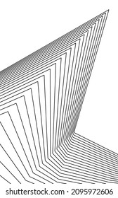 Ilustración abstracta del vector de dibujo arquitectónico