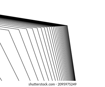 Abstract architectural drawing vector illustration