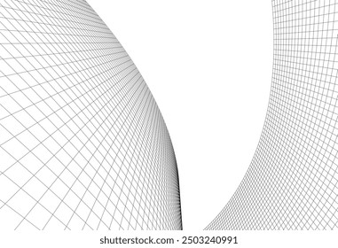 Abstract architectural drawing vector illustration