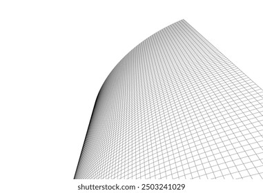 Abstract architectural drawing vector illustration