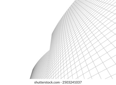 Ilustración vectorial de dibujo arquitectónico Abstractas