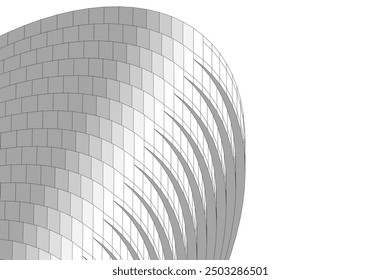 Abstract architectural drawing vector illustration