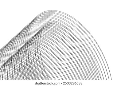 Abstract architectural drawing vector illustration