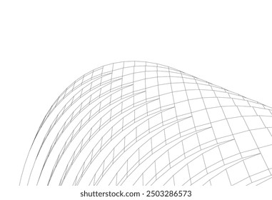Ilustración vectorial de dibujo arquitectónico Abstractas