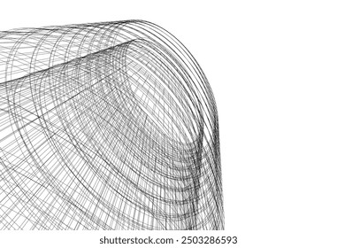 Ilustración vectorial de dibujo arquitectónico Abstractas