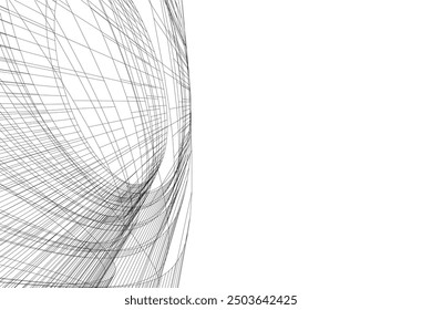 Ilustración vectorial de dibujo arquitectónico Abstractas