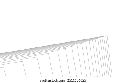 Ilustración vectorial de dibujo arquitectónico Abstractas