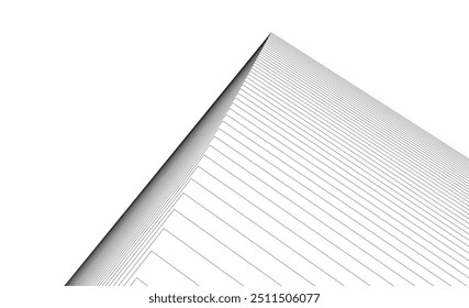Abstrakte architektonische Zeichnung, Vektorgrafik
