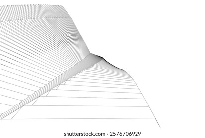 Abstract architectural drawing vector illustration
