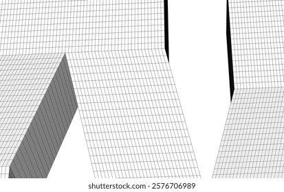 Abstract architectural drawing vector illustration
