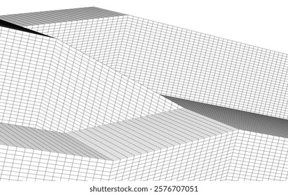 Abstract architectural drawing vector illustration
