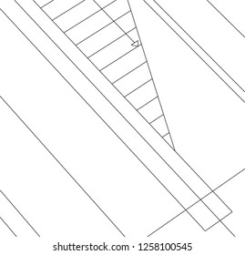 Abstract architectural drawings