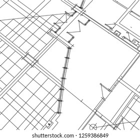 Abstract architectural drawings