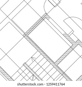Abstract architectural drawings