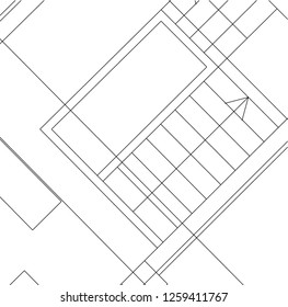 Abstract architectural drawings