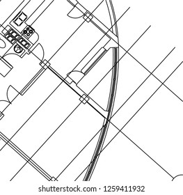 Abstract architectural drawings