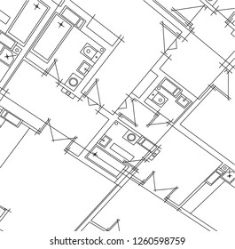 Abstract architectural drawings
