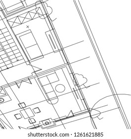 Abstract architectural drawings