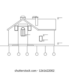 Abstract architectural drawings