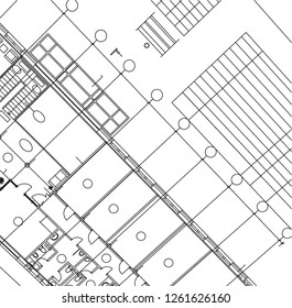 Abstract architectural drawings