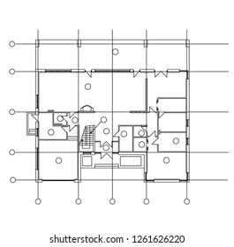 Abstract architectural drawings