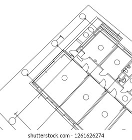Abstract architectural drawings