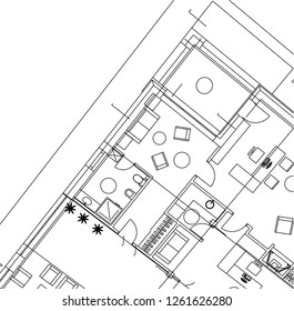 Abstract architectural drawings