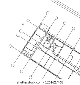 Abstract architectural drawings