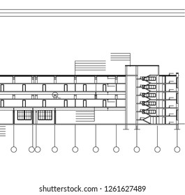 Abstract architectural drawings