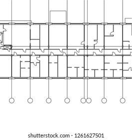 Abstract architectural drawings