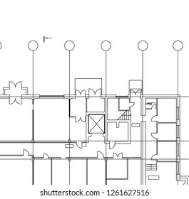 Abstract architectural drawings