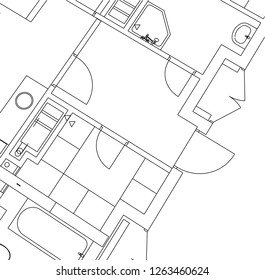 Abstract architectural drawings