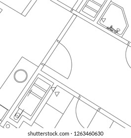 Abstract architectural drawings