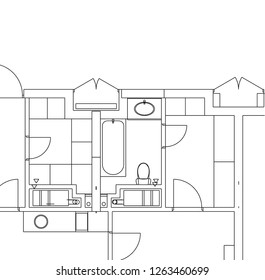 Abstract architectural drawings