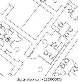 Abstract architectural drawings