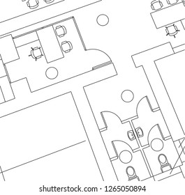 Abstract architectural drawings