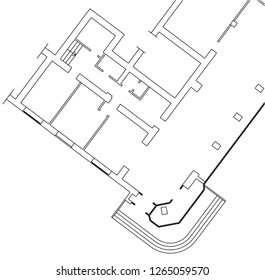 Abstract architectural drawings