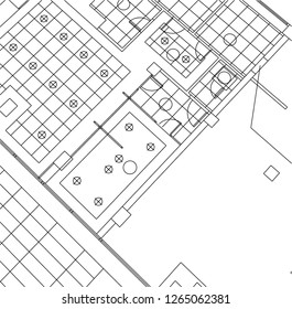Abstract architectural drawings