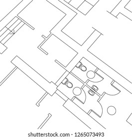 Abstract architectural drawings