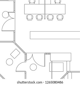 Abstract architectural drawings