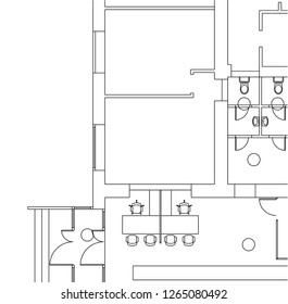Abstract architectural drawings