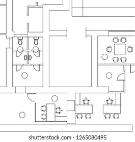 Abstract architectural drawings