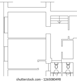 Abstract architectural drawings