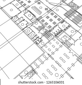 Abstract architectural drawings