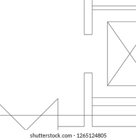 Abstract architectural drawings