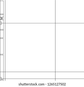 Abstract architectural drawings