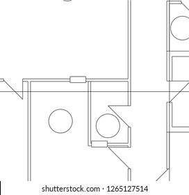Abstract architectural drawings