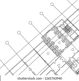 Abstract architectural drawings
