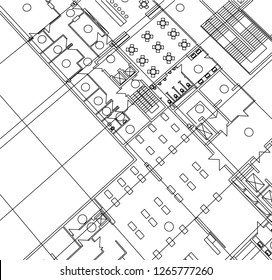 Abstract architectural drawings
